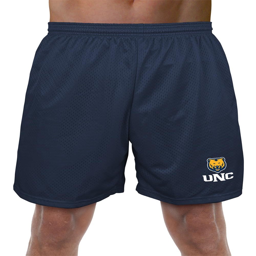 Campus Lab University of Northern Colorado Primary Mark Men's Adult Athletic Gym Shorts 7" Inseam, Navy, Medium