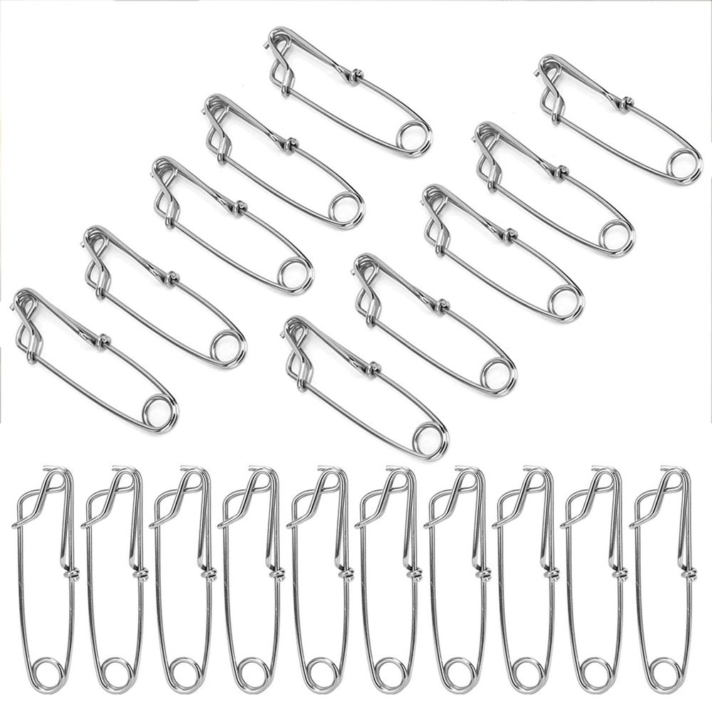 HUAOSN Longline Fishing Snap, 20Pcs Fishing Snap Tuna Clips, Stainless Steel Longline Branch Hanger Snap Swivels Line Tuna Clip Fishing Accessories, Easy on Off