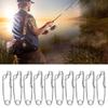 HUAOSN Longline Fishing Snap, 20Pcs Fishing Snap Tuna Clips, Stainless Steel Longline Branch Hanger Snap Swivels Line Tuna Clip Fishing Accessories, Easy on Off view 3