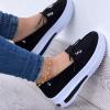 Ladmiple Loafers For Women Comfort Size 12 Womens Canvas Shoes Casual Cute Sneakers Low Cut Slip On Fashion Comfortable Walking Shoes Dressy Summer Non Slip Platform Flats Loafers view 2