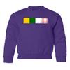 superhotapparel France 2023 Bicycle Racing Tour Leader Jersey Colors Youth Crewneck Sweatshirt (Purple, Youth Medium) view 1