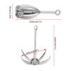 Haofy Stainless Steel Folding Grappling Hook Rock Climbing Claw Survival Tool Equipment, Grapnel Hook Gun, 0 view 4