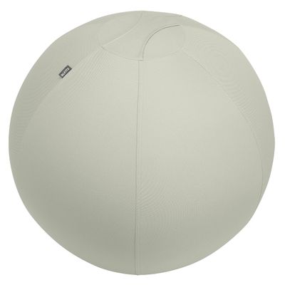 Leitz Ergo Active Sitting Ball, Ergonomically Designed Desk Chair Alternative, 75cm Diameter, Includes Fabric Ball Cover, Hand Air Pump & 2 x Plugs, Ergo Range, Light Grey, 65430085