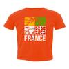 France 2023 Bicycle Racing Bike Tour Leader Colors Toddler T-Shirt (Orange, 4T) view 1