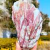 AtkitS Natural Pink Tourmaline Decorative Gemstone Quartz Crystal Mineral Specimen Spiritual Therapy Degaussing for Home Office (Size : 100-150g) view 2