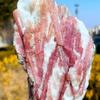 AtkitS Natural Pink Tourmaline Decorative Gemstone Quartz Crystal Mineral Specimen Spiritual Therapy Degaussing for Home Office (Size : 100-150g) view 4