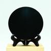 AtkitS Natural Obsidian Disc Mineral Quartz Crystal Feng Shui Divining Mirror Degaussing Home Decor Meditation Gems (Size : 20cm) view 1