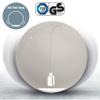 Leitz Ergo Active Sitting Ball, Ergonomically Designed Desk Chair Alternative, 55cm Diameter, Includes Fabric Ball Cover, Hand Air Pump & 2 x Plugs, Ergo Range, Light Grey, 65410085 view 4
