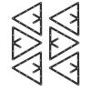 6Pcs Set Billiard Rack Black Triangle Ball Holder Positioning Billiard Table Pool Accessory, Rack, Rack 8 9 10 Ball view 1