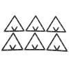 6Pcs Set Billiard Rack Black Triangle Ball Holder Positioning Billiard Table Pool Accessory, Rack, Rack 8 9 10 Ball view 2
