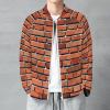 Red Brick Wall Men's Lightweight Jacket Zippered Outwear Track Jackets Casual Coat view 2