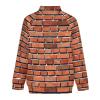 Red Brick Wall Men's Lightweight Jacket Zippered Outwear Track Jackets Casual Coat view 4