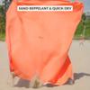 Plush Microfiber Beach Blanket, Large Beach Mat for 1-4 Persons, Sandproof, Windproof | Hole for Umbrella, Corner Sand Pockets to Fight Wind (Bag for Blanket Included) view 4