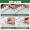ABURRORI 50 Pieces Football Squares Board Pull Tabs Gambling Tickets Super Football Bowl Sports 25 Square Football Pool Cards for Baseball Sports Box Game Betting Party Playing Scratch Off Cards (50) view 3