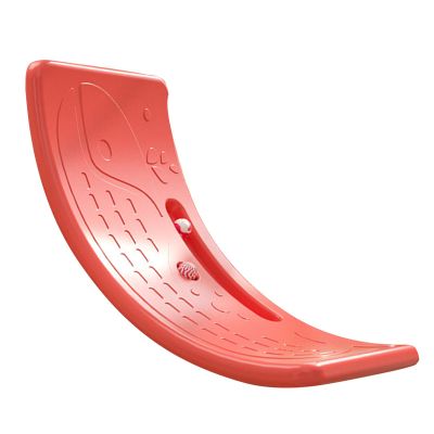 Childrens Balance Training Board Stable Plastic Childrens Swing Board 50KG Bearing Indoor Exercises (Red)