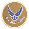 SHOP AWARDS AND GIFTS 2 Inch United States Air Force Symbol Medallion Disc Decal Sticker with Peel and Stick Back, Military Decor, Gold, Pack of 1 view 1
