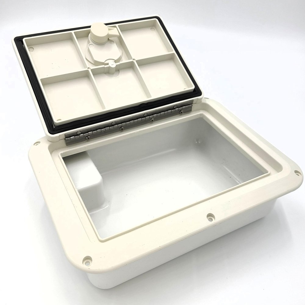DPI Marine Glove Box 9"x12" -Tub Only (Marine White Off White) - Made in USA
