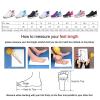 Firtideti Women's Orthopedic Sneakers, Stylish Walking Shoes, Air Cushion, Non-Slip, Mesh, Black+Red, US 9 view 4