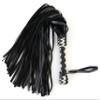 MarquiseDeBliss Genuine Leather Handcrafted Gentle Horse Whip - Thick Equestrian Training and Riding Essential - Riding Tools (27.6 Inches, Black and Gold) view 3
