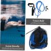 NOLITOY 1set Swim Resistance Bands Training Kit Swim Bungee Belt for Static Swimming for All Pools and Levels Includes Elastic Rope view 2