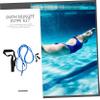 NOLITOY 1set Swim Resistance Bands Training Kit Swim Bungee Belt for Static Swimming for All Pools and Levels Includes Elastic Rope view 3