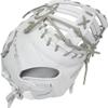 Easton | PROFESSIONAL COLLECTION Fastpitch Softball First Base Mitt | Right Hand Throw | 13" - Single Post Double Bar Web | White/Grey view 4