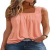 FENOMO Womens Mandala Vintage Graphic Racerback Tank Tops Summer Casual Loose O-Neck Tanks Vest Vacation Classic-Fit Shirt Cami (Ruffled Pink,3XL,3X-Large) view 1