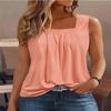 FENOMO Womens Mandala Vintage Graphic Racerback Tank Tops Summer Casual Loose O-Neck Tanks Vest Vacation Classic-Fit Shirt Cami (Ruffled Pink,M,Medium) view 4