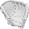 Easton | PROFESSIONAL COLLECTION Fastpitch Softball Glove | Right Hand Throw | 12.5" - Basket Web | White/Grey view 3