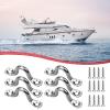 Jisoudia 5 PCS Yacht Handle - Marine Yacht Handle - Smooth Stainless Steel Marine Grip Handle 12 Pieces for Boat Ship Deck Applications view 2