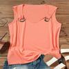FENOMO Womens Mandala Vintage Graphic Racerback Tank Tops Summer Casual Loose O-Neck Tanks Vest Vacation Classic-Fit Shirt Cami (Orange-1,XL,X-Large) view 2