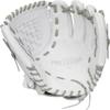 Easton | PROFESSIONAL COLLECTION Fastpitch Softball Glove | Right Hand Throw | 12" - Basket Web | White/Grey view 3