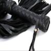 MarquiseDeBliss Genuine Leather Handcrafted Gentle Horse Whip - Thick Equestrian Training and Riding Essential - Riding Tools (27.6 Inches, Black) view 3
