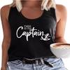 FENOMO Womens Mandala Vintage Graphic Racerback Tank Tops Summer Casual Loose O-Neck Tanks Vest Vacation Classic-Fit Shirt Cami (Captain Anchor Black,3XL,3X-Large) view 1