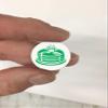 Pancake Award Decals 100 Football Reward Stickers for Helmets in Your Team Color (Kelly Green on White) view 2