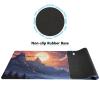 Durable and Washable Backpacker in The Mountains Designed Mouse Pad 35.5 x 16 Inch, Non-Slip Rubber Base, Ideal for Easy Typing and Gaming view 4