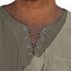 Maiyifu-GJ Men's Casual Sleeveless Lace Up Beach Hippie T-Shirts Summer Athletic V-Neck Basic Shirts Cotton Linen Tank Top (Camel,X-Large) view 2