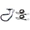 AIRHEAD AHDL-4 Bungee Dockline 4 Feet, Black/Blue/Red & Extreme Max 3006.6634 PWC 7' Dock Line with Zinc-Plated Snap Hook - Value 2-Pack view 1
