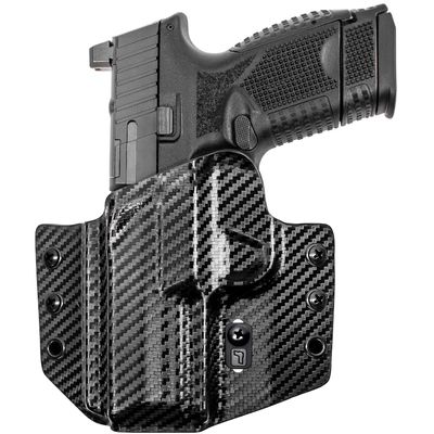 Tulster OWB Contour Kydex Holster in Left Hand fits: FN 509 | Optic Compatible Outside The Waistband Concealed Carry