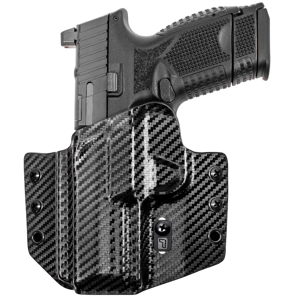 Tulster OWB Contour Kydex Holster in Left Hand fits: FN 509 | Optic Compatible Outside The Waistband Concealed Carry