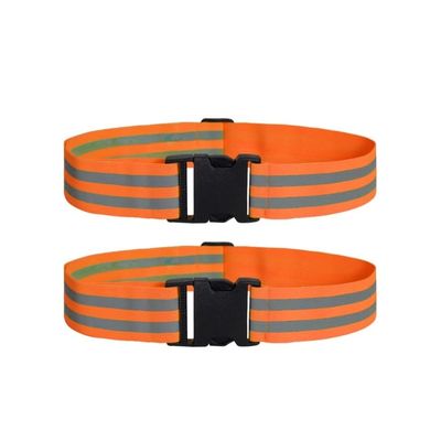 YYKSYDPT Reflective Running Gear 2PCS Reflective Belt Reflective Running Gear Bike Reflective Running Gear for Men and Women (Orange)