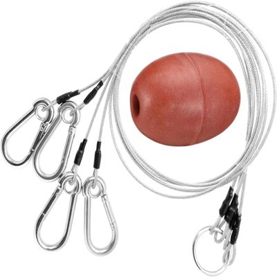AirFly 4 Arm Harness for Crab Trap - 304 Stainless Steel Hooks with Buoy Float - Steel Wire