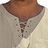 Maiyifu-GJ Men's Casual Sleeveless Lace Up Beach Hippie T-Shirts Summer Athletic V-Neck Basic Shirts Cotton Linen Tank Top (Khaki,XX-Large) view 2