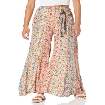 Angie Women's Wide Leg Tie Front Pants