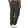 PETCDIM Men's Hiking Cargo Pants Loose Fit Multi-Pocket Track Pants Quick Dry Sports Combat Military Trousers Elastic Waist Casual Beach Work Streetwear Slacks view 4
