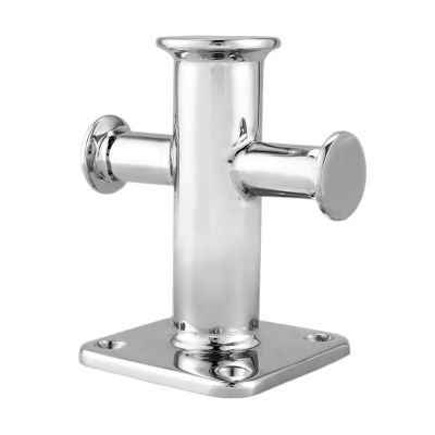 LJFMDLN Single Cross Bollard Boat Cleat, 190x150x250mm 316 Stainless Steel Easy Installation Cross Boat Bollard Reliable for Ship Yacht