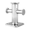 LJFMDLN Single Cross Bollard Boat Cleat, 190x150x250mm 316 Stainless Steel Easy Installation Cross Boat Bollard Reliable for Ship Yacht view 1