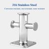 LJFMDLN Single Cross Bollard Boat Cleat, 190x150x250mm 316 Stainless Steel Easy Installation Cross Boat Bollard Reliable for Ship Yacht view 3
