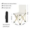 HYQFSAD Camping Folding Chair Upgraded, Oxford Cloth Ultralight Portable Camping Chair Compact Backpacking Chairs for Hiking Outdoors Backpacking, Picnic view 2