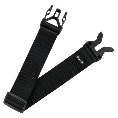 Cosmos Premium Nylon Add-A-Bag Travel Luggage Strap Belt with Quick Release Buckle (Solid Black)